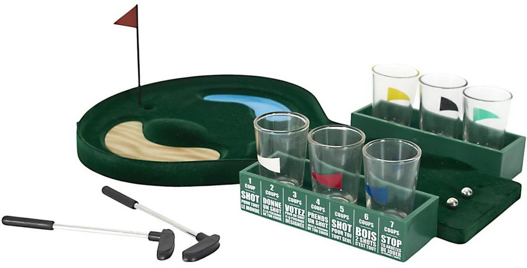 Jeu à boire mini golf