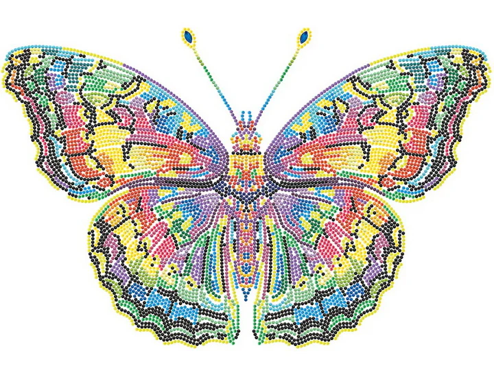 Papillon néon