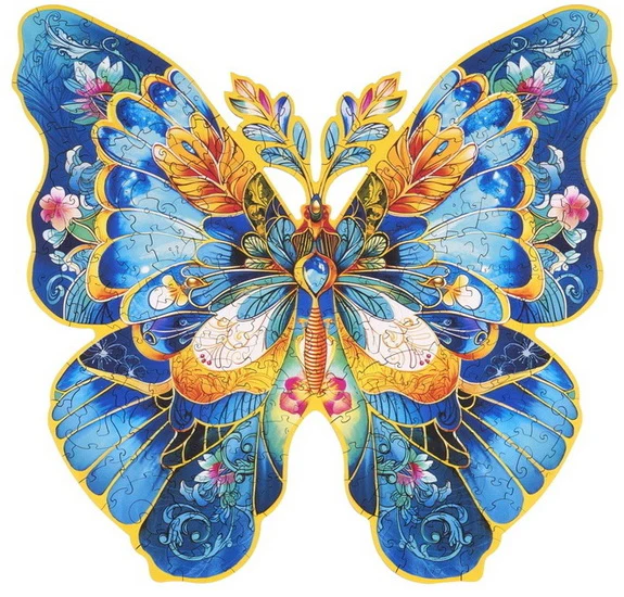 Casse-tête en bois – Papillon, 200 mcx