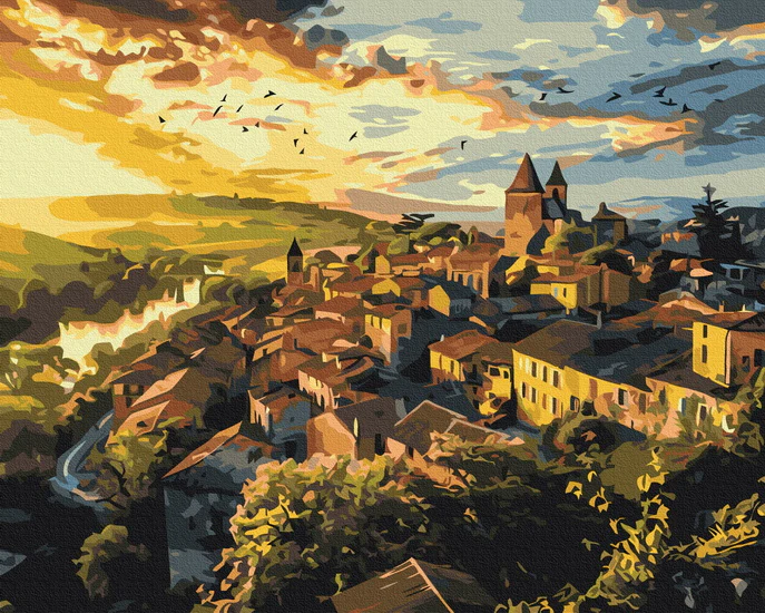 ENS. PEINTURE À NUMÉRO VILLAGE