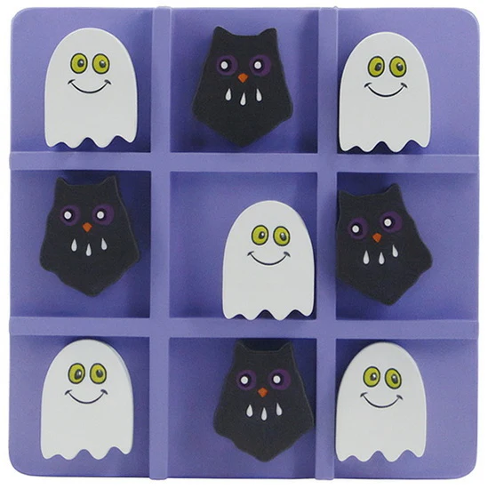 Tic tac toe fantôme et hibou