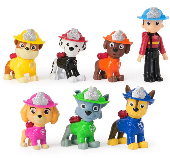 Ensemble 7 figurines Pat' Patrouille Fire Rescue