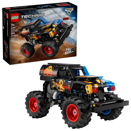 Monster Jam Grave Digger Feu et glace